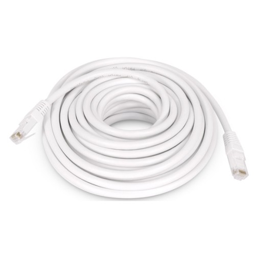 Cable ethernet CAT6 cu RJ45-RJ45 blanco 10 mt axil