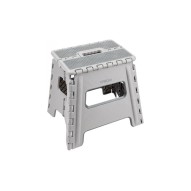 Taburete plegable gris 29X22X32CM arregui