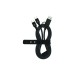 Cargador tipo c+a doble cable tipo c 3A 60W 1,2M negro muvit