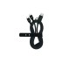 Cargador tipo c+a doble cable tipo c 3A 60W 1,2M negro muvit