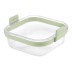 Cesta cuadrada de vidrio freidora aire 19X17,5X9,4CM lekue