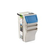 Cubo reciclaje modular 3 unidades blanco 35X27X36CM Tatay