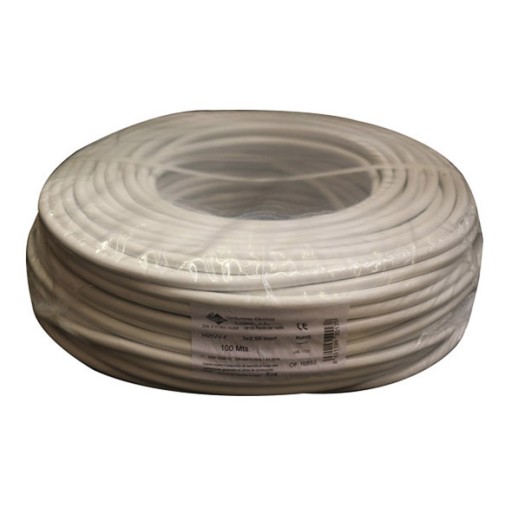 Cable manguera 500V H05VV-F 4G 2,5MM 75MT blanco metrado bricable