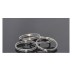 Anilla llavero enganche 100 uds 18 mm acero INOX coluadis