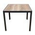 Mesa aluminio tablero dpc cuadrada 90X90 cm import