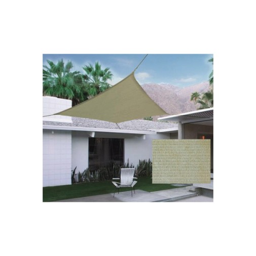 Toldo vela sombreo cuadrado polietileno 185GR 05X05M arena Natuur
