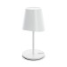 Lampara de mesa de metal blanca 38CM USB recargable 250 lumens regulable cct 3000-4000 xanlite