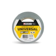 Cinta americana universal 50 m x 50 mm plata miarco