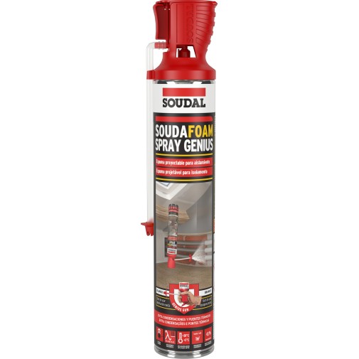Espuma poliuretano proyectable genius dosificado precision 700 ml soudal