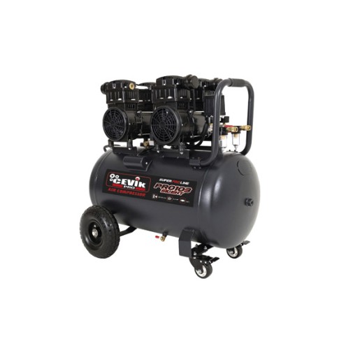 Compresor silencioso 100LT 3HP sin aceite cevik