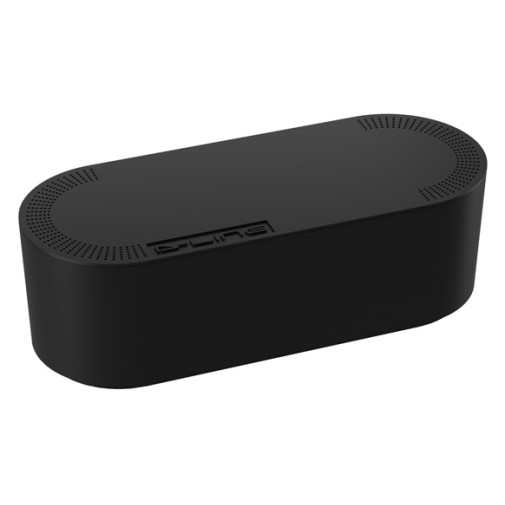 Caja gestion de cables pequeña d-line negra luceco