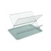Escurreplatos plegable verde agua 43X26X35CM d'casa