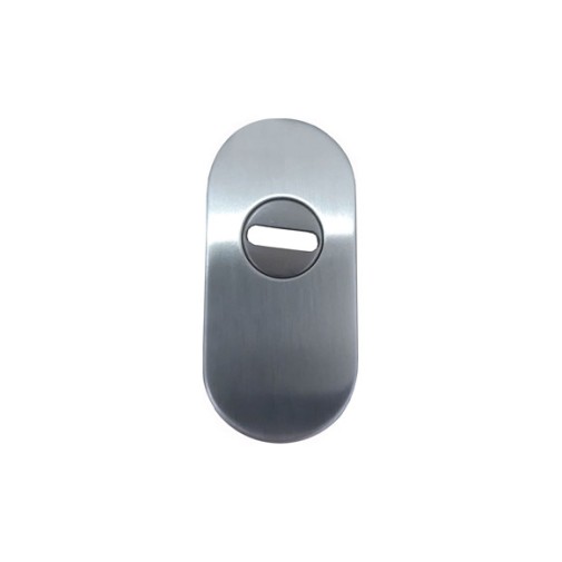 Escudo seguridad oval E-818 72X33X11MM INOX satinado clovan