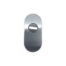 Escudo seguridad oval E-818 72X33X11MM INOX satinado clovan