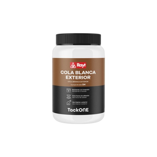 Cola blanca exterior tack one D4 1 kg rayt