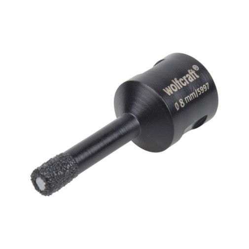 Corona perforadora diamante Ø8MM para amoladoras angulares "ceramic" wolfcraft