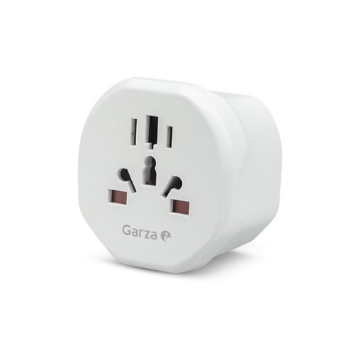 Adaptador universal viaje blanco uk garza
