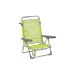 Silla playa multiposicion con asa pata trasera plegable aluminio fibreline pistacho alco