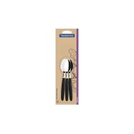 Cuchara mesa ipanema set 3 pzs INOX mango ABS negro 19CM tramontina