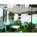 Toldo vela sombreo rectangular camuflaje 02X03M blanco roto Natuur