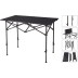 Mesa camping metalica 95X55CM 50-80CM import