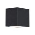 Aplique exterior confo negro 1XGU10 IP44 cristalrecord