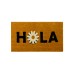 Felpudo coco hola margarita 40 x 70 cm dintex