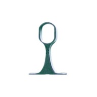 Soporte central para tubo de armario oval niquel 25X15MM 50UDS Micel