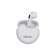 Auriculares bluetooth 5.0 con estuche de carga sensor tactil blanco ideus