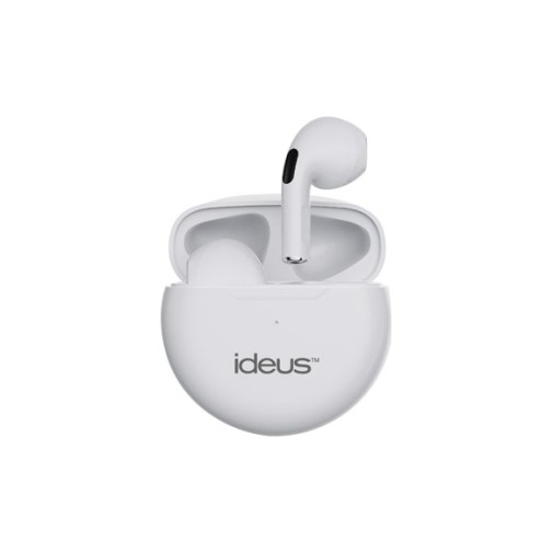 Auriculares bluetooth 5.0 con estuche de carga sensor tactil blanco ideus