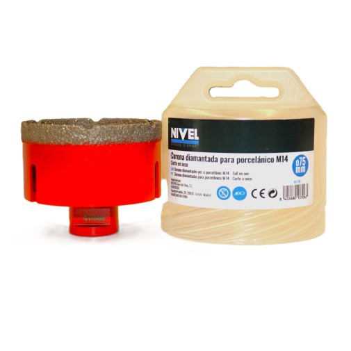 Corona porcelanico ø75 mm / M14 nivel