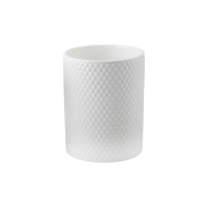Bote porcelana grabada utensilios cocina blanco rombos d'casa