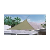Toldo vela sombreo triangular polietileno 185GR 05X05X05M arena Natuur