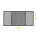 Mosquitera ventana extensible fibra vidrio 70X100-193CM antracita schellenberg