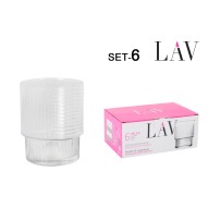 Vaso apilable pack 6UDS helen 32,5CL lav