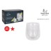 Vaso borosilicato doble set 2UDS 10CL santa clara