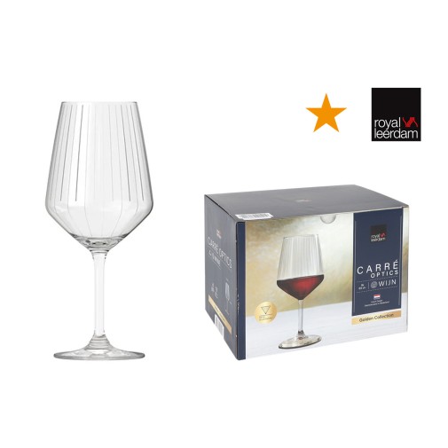 Copa vino pack 6UDS carre optics 65CL la mediterranea
