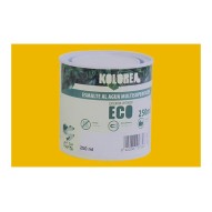 Esmalte al agua eco satinado 750 ml amarillo real kolorea