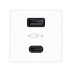 Cargador USB a+c 30W blanco Simon 27