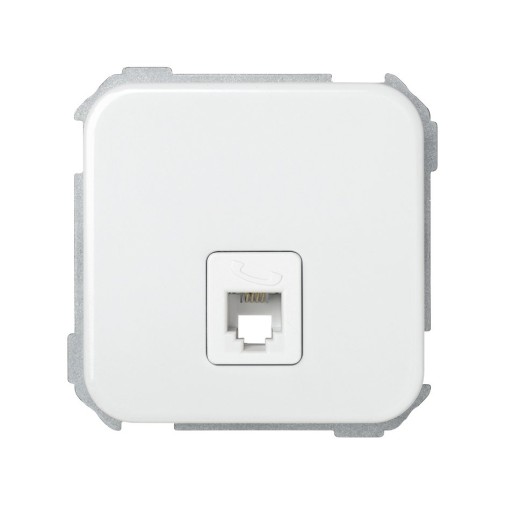 Toma teléfono RJ-11 blanco Simon 31
