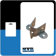 Soporte eje persiana PR14 pincho galvanizado nivel