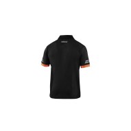 Polo tecnico 180 gr negro / naranja fluor talla XXL sparco