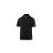 Polo tecnico 180 gr negro / naranja fluor talla XXL sparco