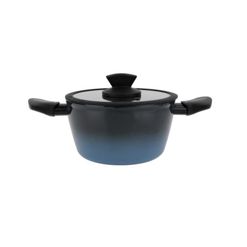 Olla con tapa acero forjado esmaltado alboran Ø 20CM induccion magefesa