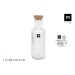 Botella vidrio tapa corcho 1L transparente la mediterranea