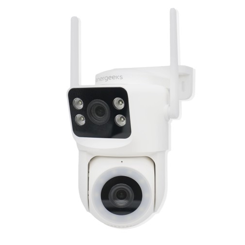 Camara wifi dual motorizada defender duo doble lente 4MP+4MP wifi dual 2,4GHZ / 5 ghz deteccion movi