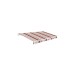 Toldo manual aluminio 4 x 2,5 m burdeos/beige smartsun