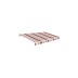 Toldo manual aluminio 4 x 2,5 m burdeos/beige smartsun
