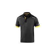 Polo tecnico 180 gr gris / amarillo fluor talla l sparco