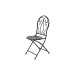 Silla plegable bistro metalica 39 x 50 x 94 cm import